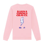 VELODROM Sweatshirt Barna Girona Gravel - Strawberry