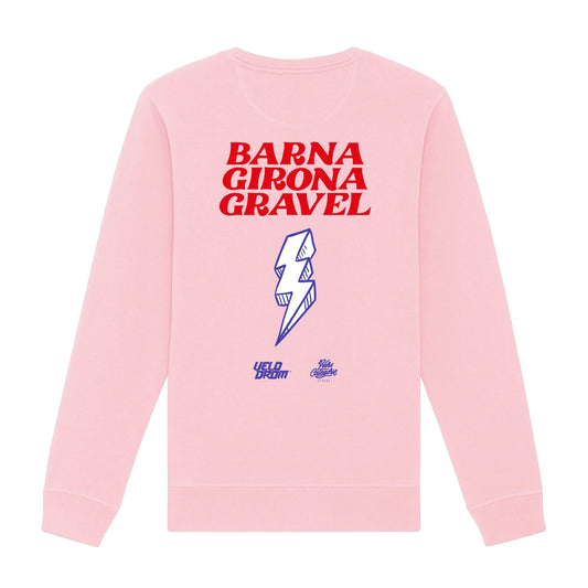 VELODROM Sweatshirt Barna Girona Gravel - Strawberry