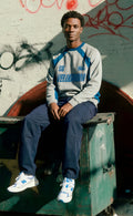 VELODROM S6 Collection Retro Sweatshirt - Grey Blue