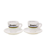 Santini Uci World Champion ESPRESSO Cups - White