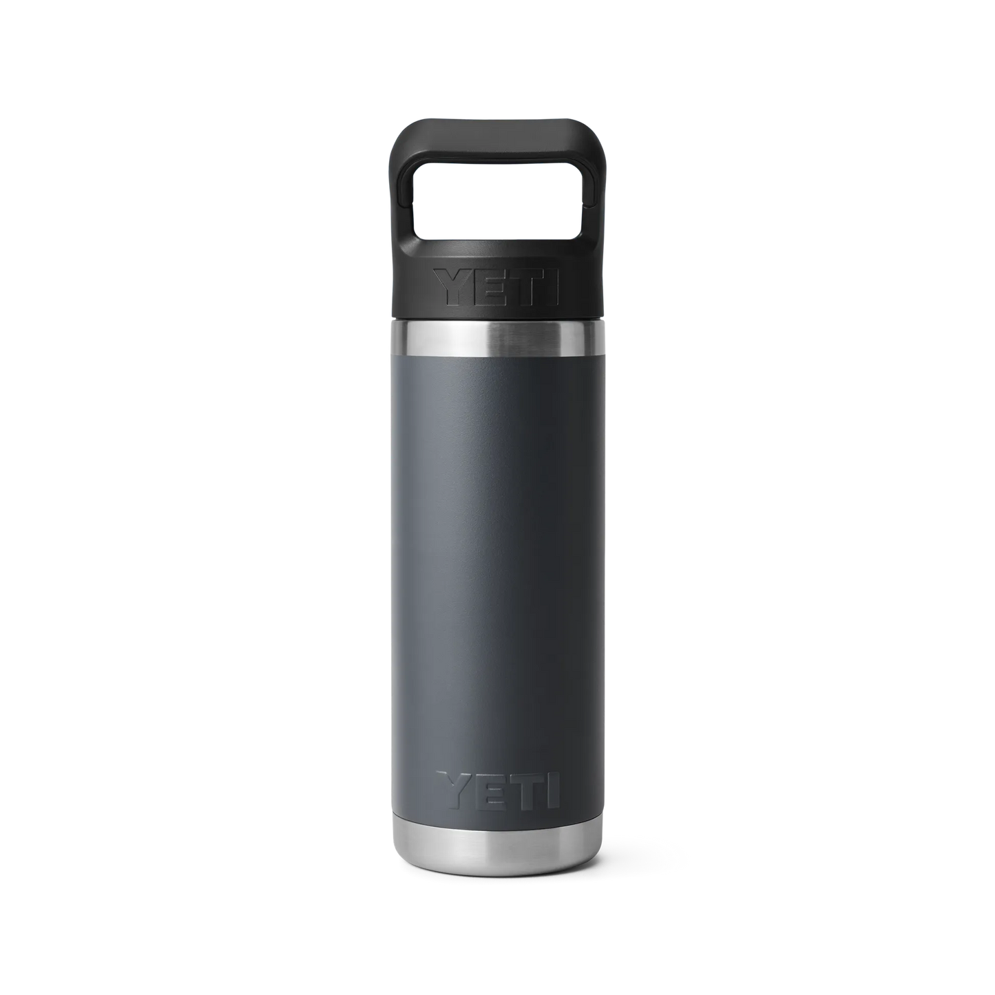 YETI Rambler 18oz/532m Flaske with Straw Kasket - Charcoal