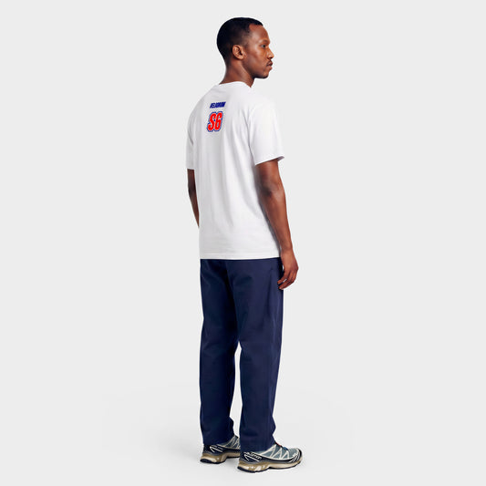 VELODROM S6 Camiseta - Blanco Red/Blue Graphics