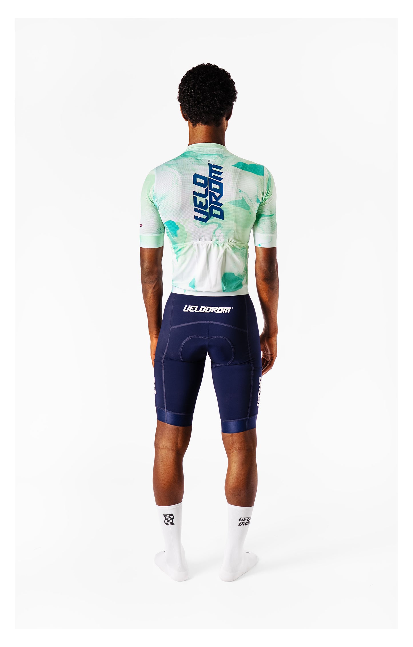VELODROM Raceday Txtr 3.0 Maillot - Light Green Blanc