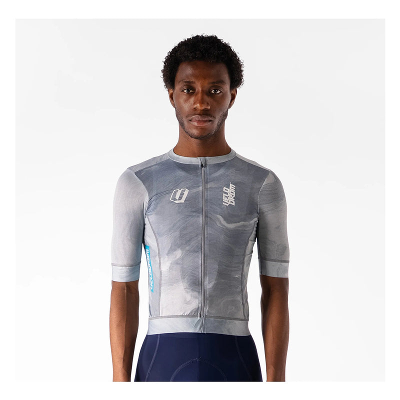VELODROM RaceDay Txtr 3.0 Maglia ciclismo - Grey/Light Blue