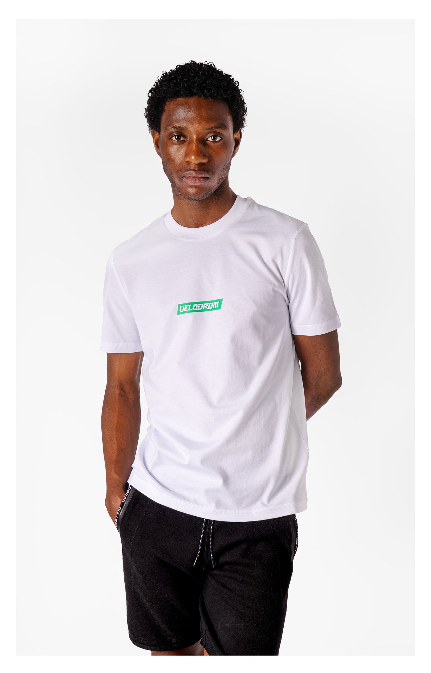 VELODROM Mini Logos 3.0 TShirt - Weiß/Green/Pink