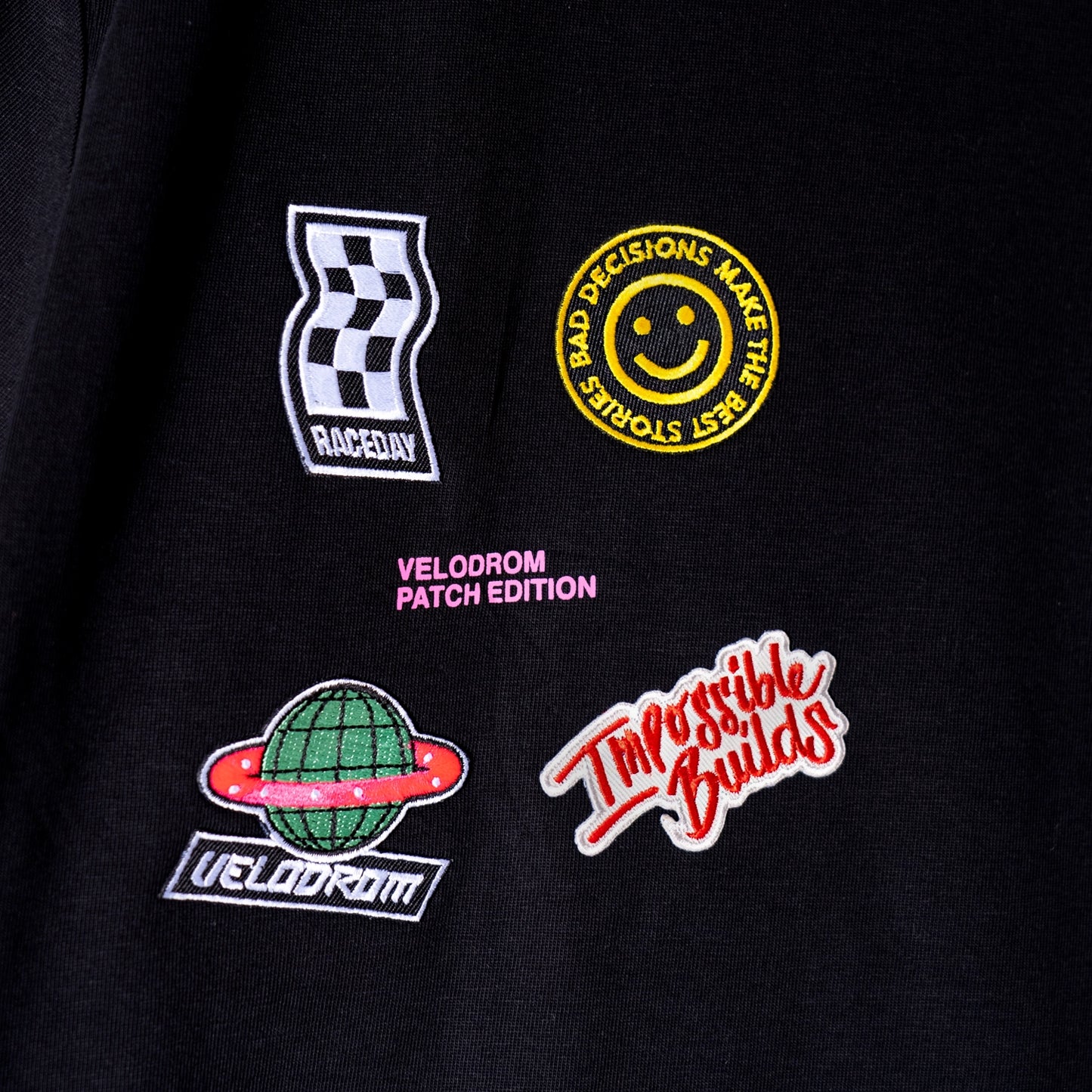 VELODROM Limited Drop Patch Edition Tshirt - Black