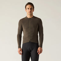 VELOCIO Luxe Merino Maillot manches longues - Noir Olive