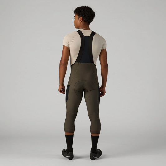 VELOCIO Luxe Thermal 3/4 Bib Tight - Black Olive