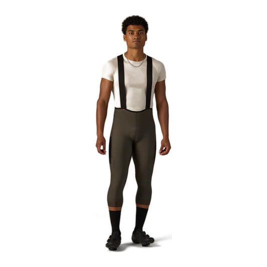 VELOCIO Luxe Thermal 3/4 Bib Tight - Black Olive