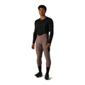 VELOCIO Luxe Thermal 3/4 Bib Tight - Plum Truffle