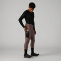 VELOCIO Luxe Thermal 3/4 Bib Tight - Plum Truffle
