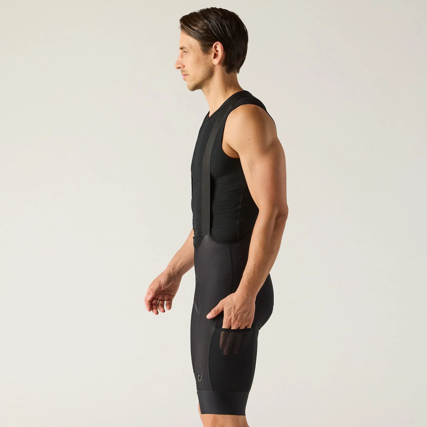 VELOCIO Luxe Thermal Cargo Bib Shorts - Black