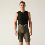 VELOCIO Luxe Thermal Cargo Bib Shorts - Black Olive