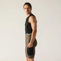 VELOCIO Luxe Thermal Cargo Bib Shorts - Black Olive