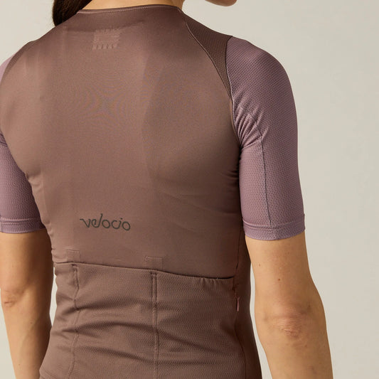 VELOCIO Luxe Ultralight Women Jersey - Plum Truffle