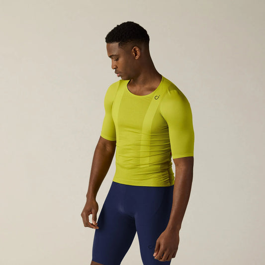 VELOCIO Luxe Ultralight Zipperless Jersey - Bright Chartreuse