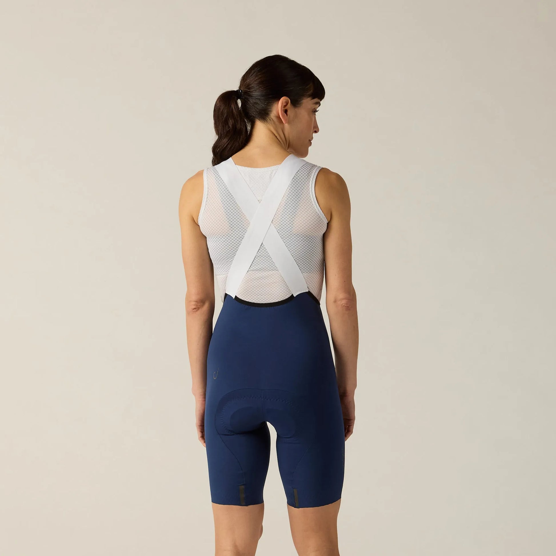 VELOCIO Luxe Women Bib Short - Navy