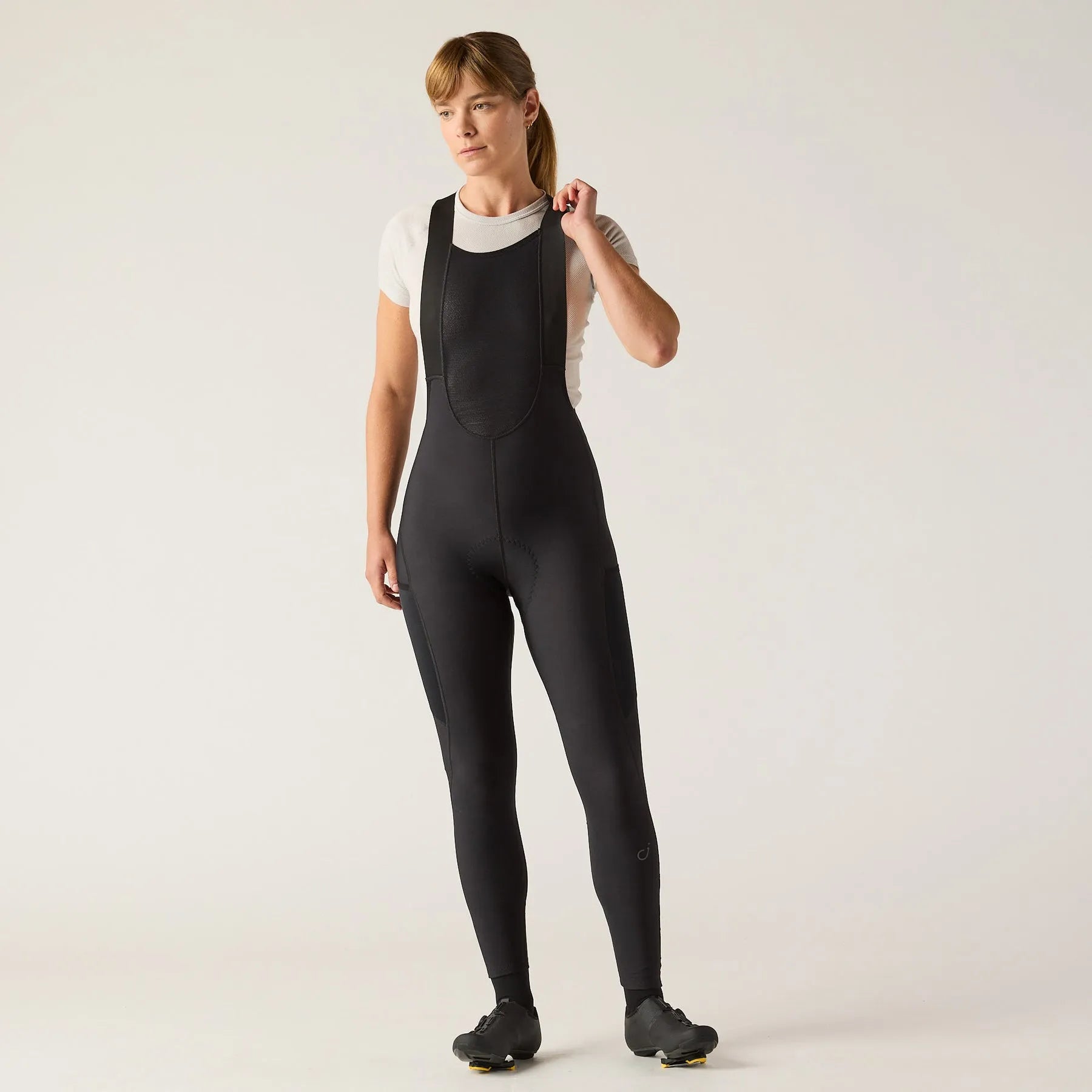 VELOCIO Luxe Women Thermal Bib Tight - Black