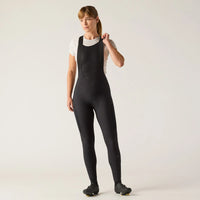 VELOCIO Luxe Kvinder Thermal Cykelbukser med seler Cykelbukser med seler Tights - Sort