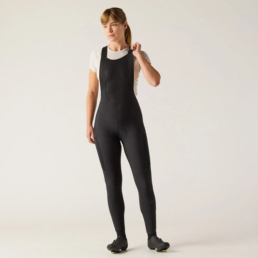 VELOCIO Luxe Women Thermal Bib Tight - Black