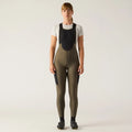 VELOCIO Luxe Women Thermal Bib Tights - Black Olive