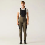 VELOCIO Luxe Women Thermal Bib Tights - Black Olive