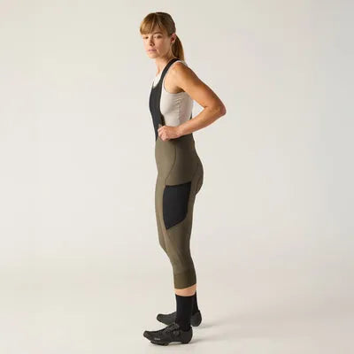 VELOCIO Luxe Women Thermal Cargo Bib Knicker - Black Olive