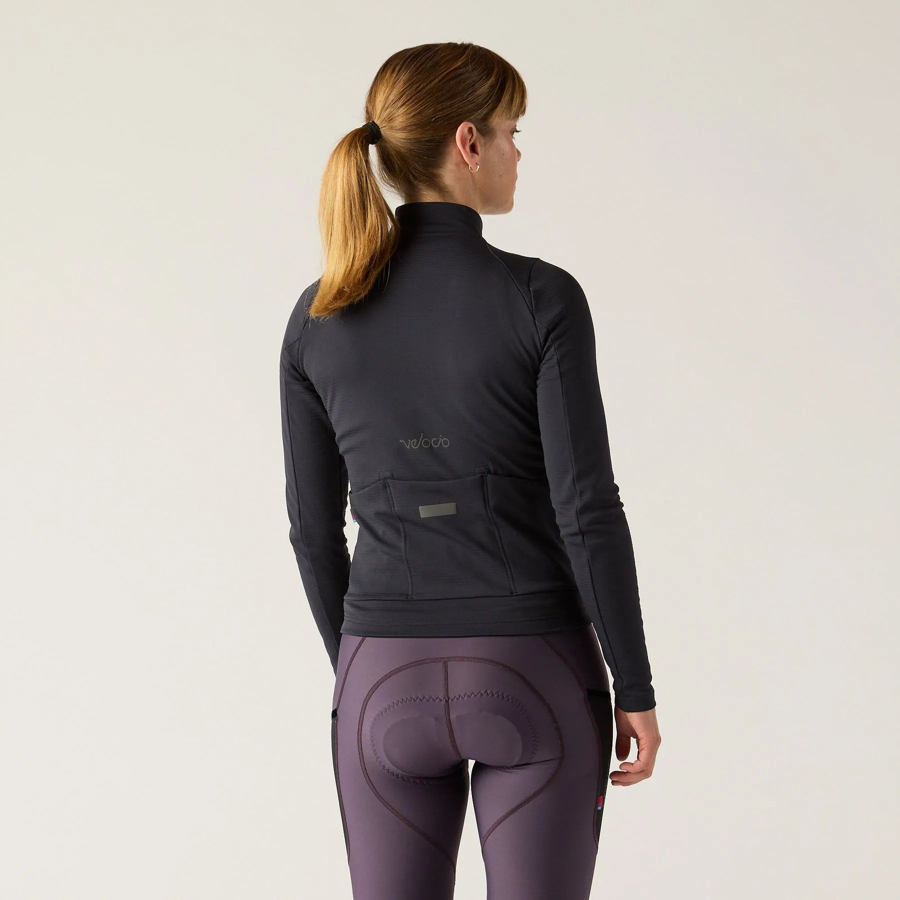 VELOCIO Luxe Women Thermal Long Sleeve Jersey - Black