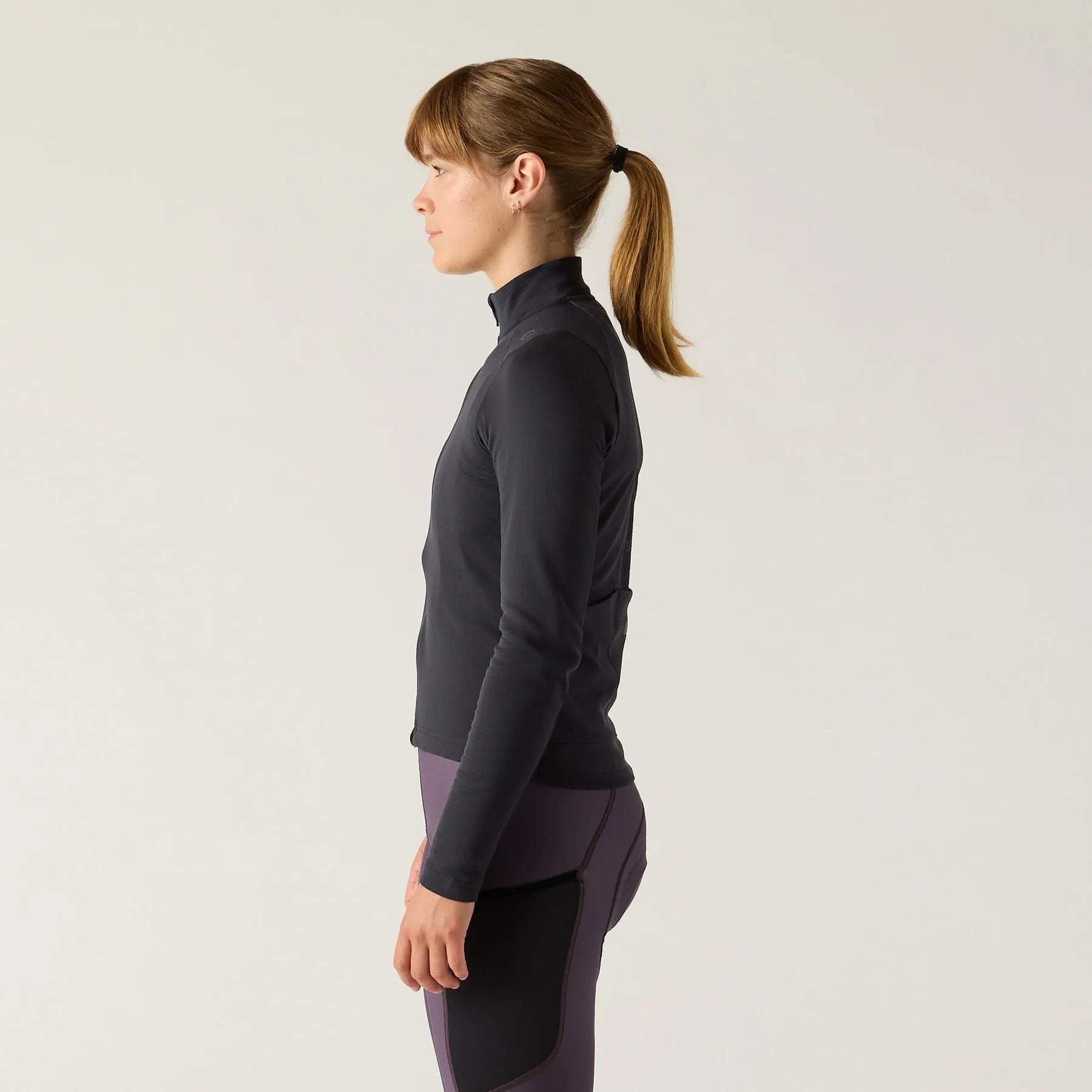 VELOCIO Luxe Women Thermal Long Sleeve Jersey - Black