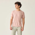 VELOCIO Men's Merino Ride Tee - Misty Rose