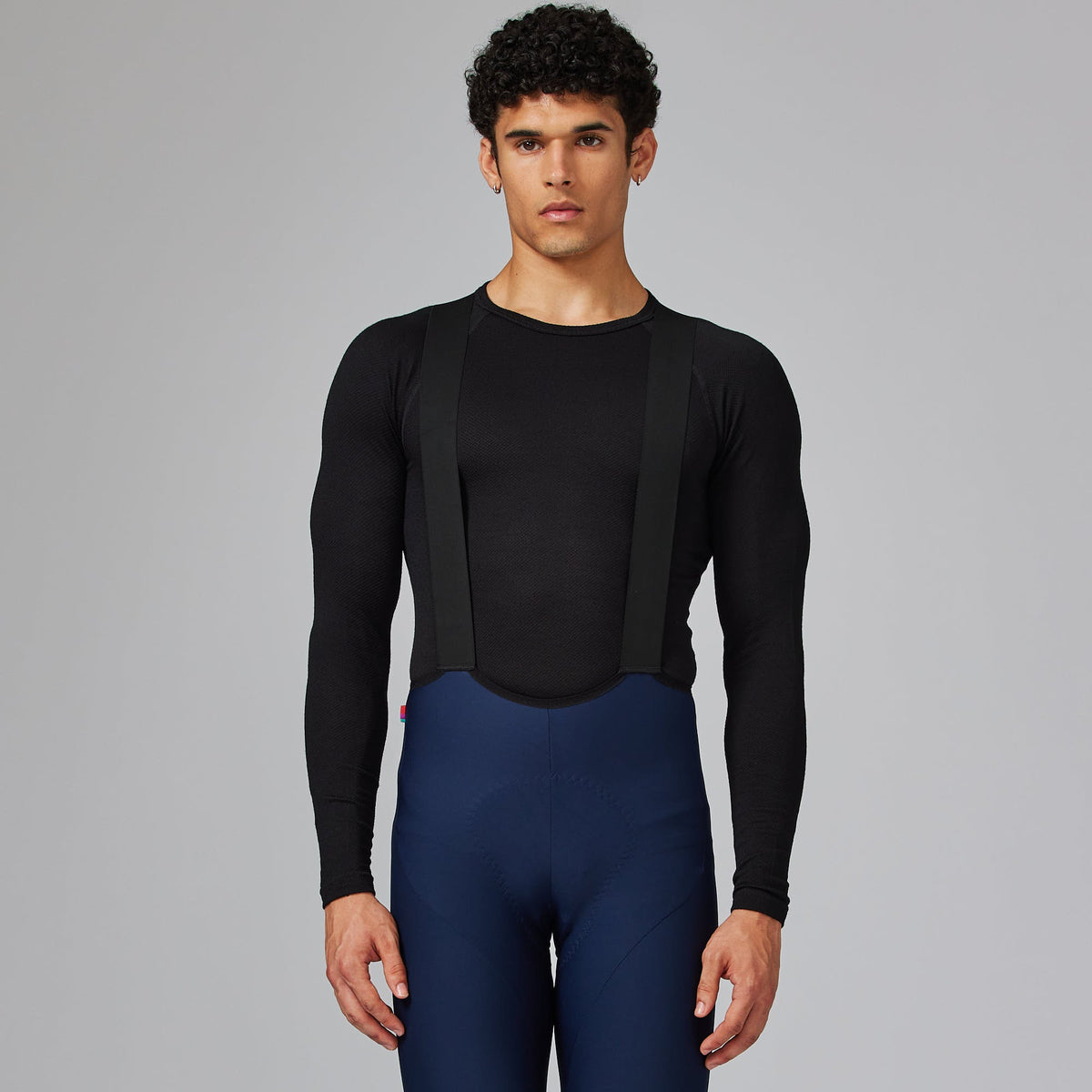 VELOCIO Merino Mesh Long Sleeve Base Layer - Black