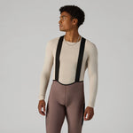 VELOCIO Merino Mesh Long Sleeve Base Layer - Pumice Stone