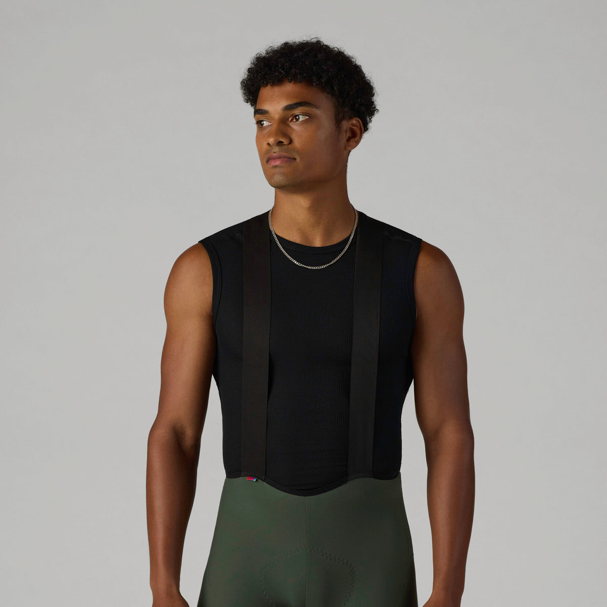VELOCIO Merino Mesh Sleeveless Base Layer - Black
