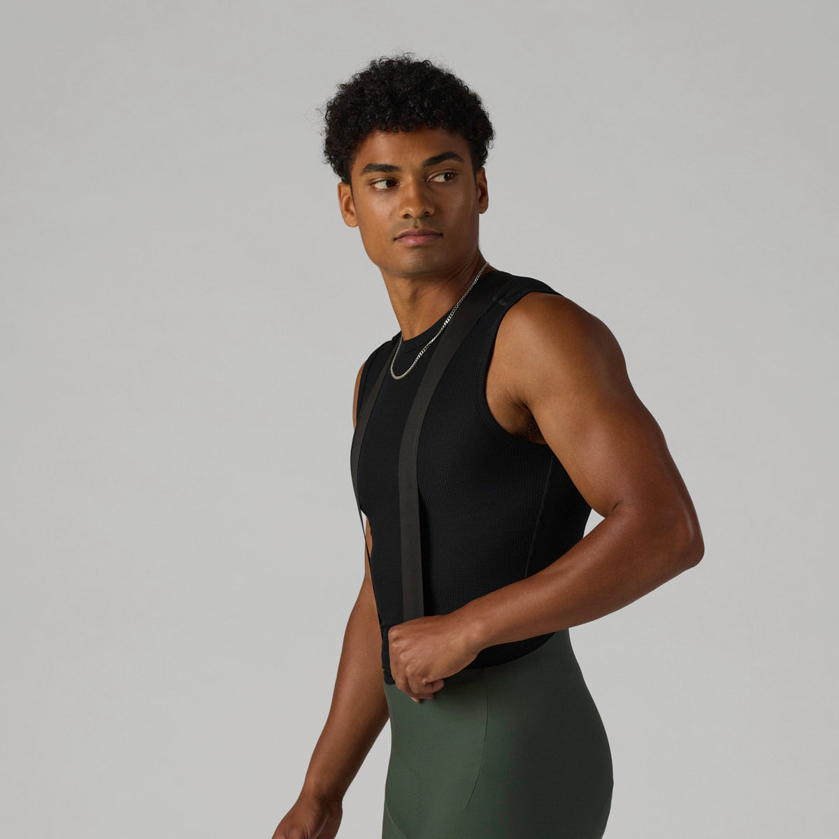 VELOCIO Merino Mesh Sleeveless Base Layer - Black