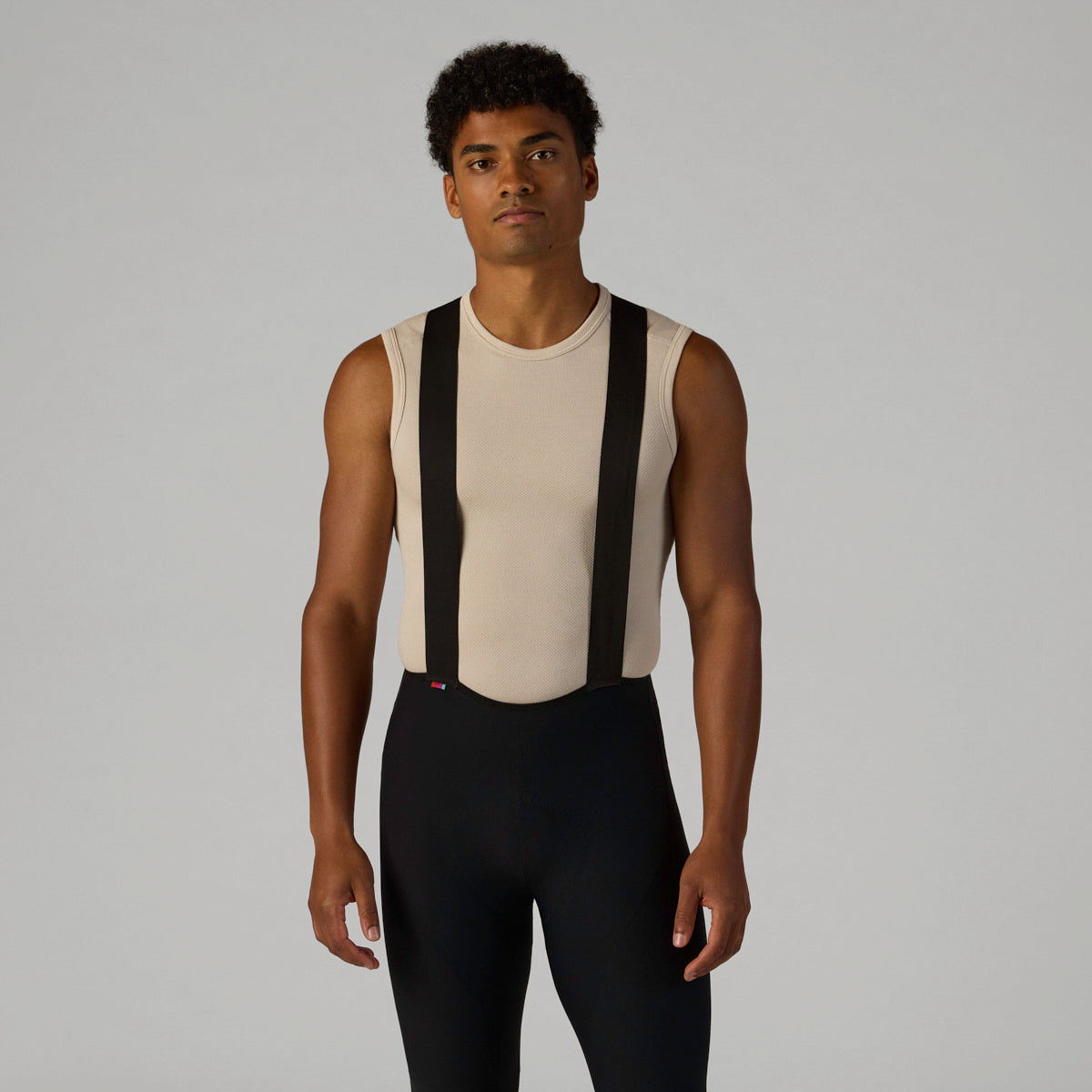 VELOCIO Merino Mesh Sleeveless Base Layer - Pumice Stone