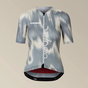 VELOCIO SRAM LUXE Women's Ultralight Mesh Jersey - Grey Stroke