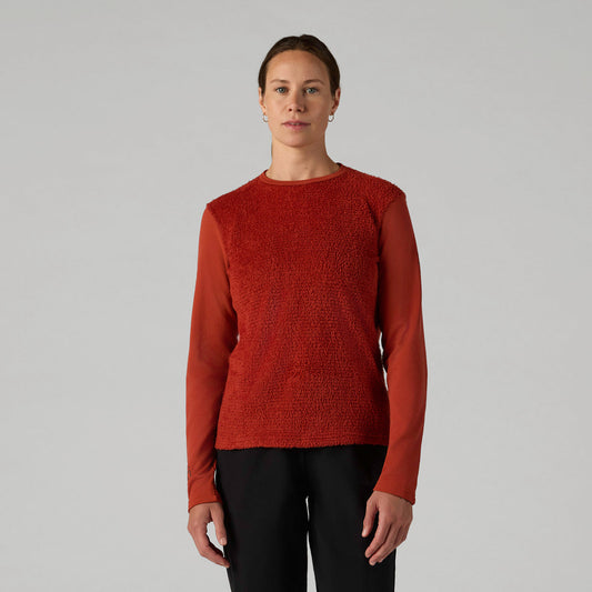 VELOCIO Women Air Pullover - Red Ochre