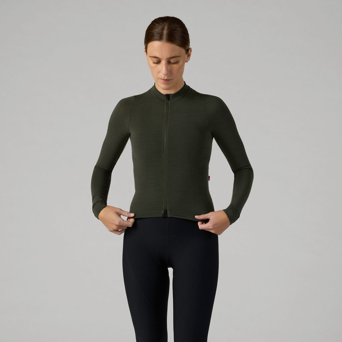 VELOCIO Women Luxe Merino Long Sleeve - Deep Forest