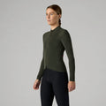 VELOCIO Women Luxe Merino Long Sleeve - Deep Forest