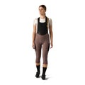 VELOCIO Women Luxe Thermal 3/4 Bib Tight - Plum Truffle