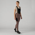 VELOCIO Women Luxe Thermal Bib Tight - Plum Truffle