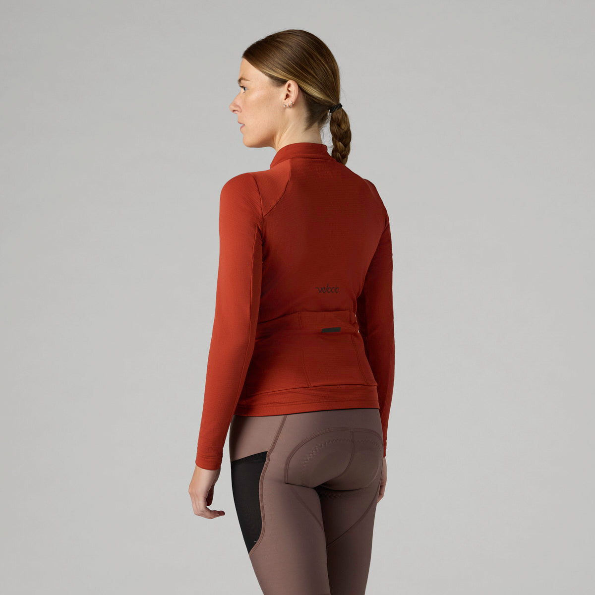 VELOCIO Women Luxe Thermal Long Sleeve - Red Ochre