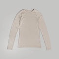 VELOCIO Women Merino Mesh Long Sleeve Base Layer - Pumice Stone
