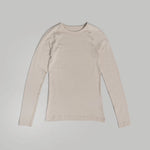 VELOCIO Women Merino Mesh Long Sleeve Base Layer - Pumice Stone