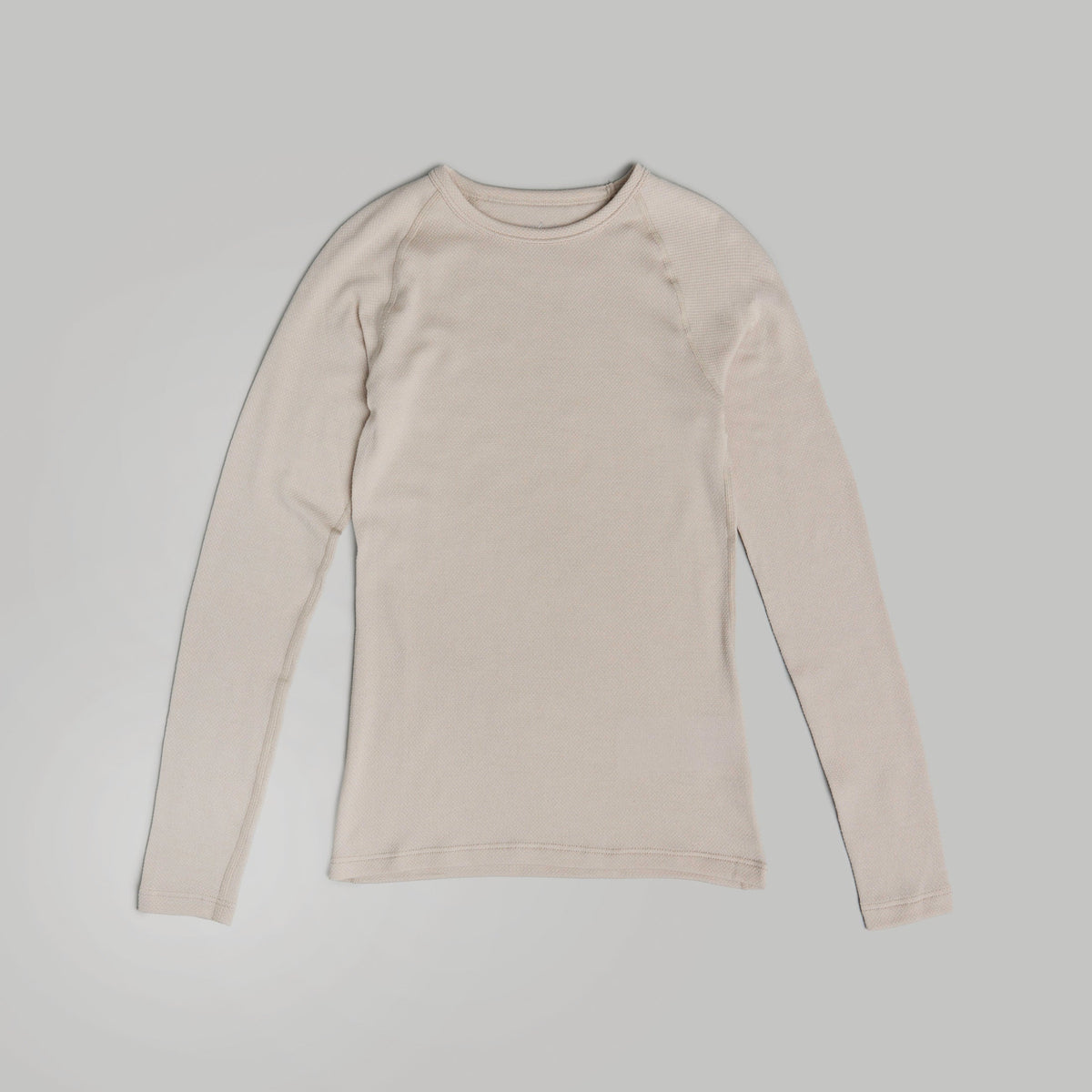 VELOCIO Women Merino Mesh Long Sleeve Base Layer - Pumice Stone