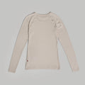 VELOCIO Women Merino Mesh Long Sleeve Base Layer - Pumice Stone