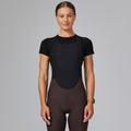 VELOCIO Women Merino Mesh Short Sleeve Base Layer - Black