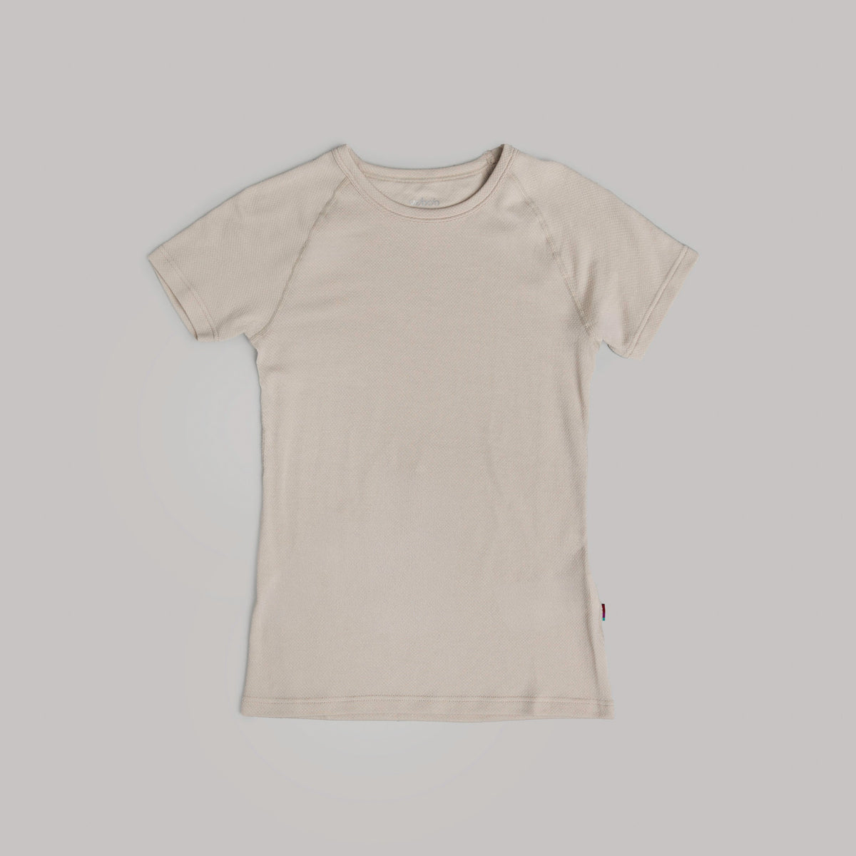 VELOCIO Women Merino Mesh Short Sleeve Base Layer - Pumice Stone