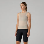 VELOCIO Women Merino Mesh Sleeveless Base Layer - Pumice Stone