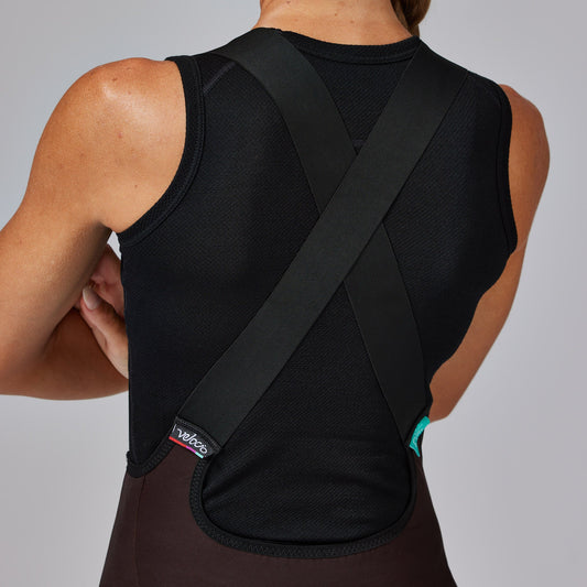 VELOCIO Women Merino Mesh Sleeveless Base Layer - Black